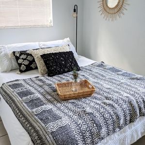 King Size Boho Fringe Duvet Set